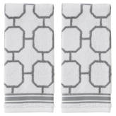 Skl Home Vern Yip Bamboo Lattice Tray, Blanco | Cuotas sin interés